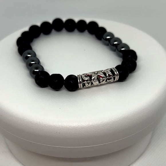 Natural Stone Beaded Bracelet - Picture 3 of 5